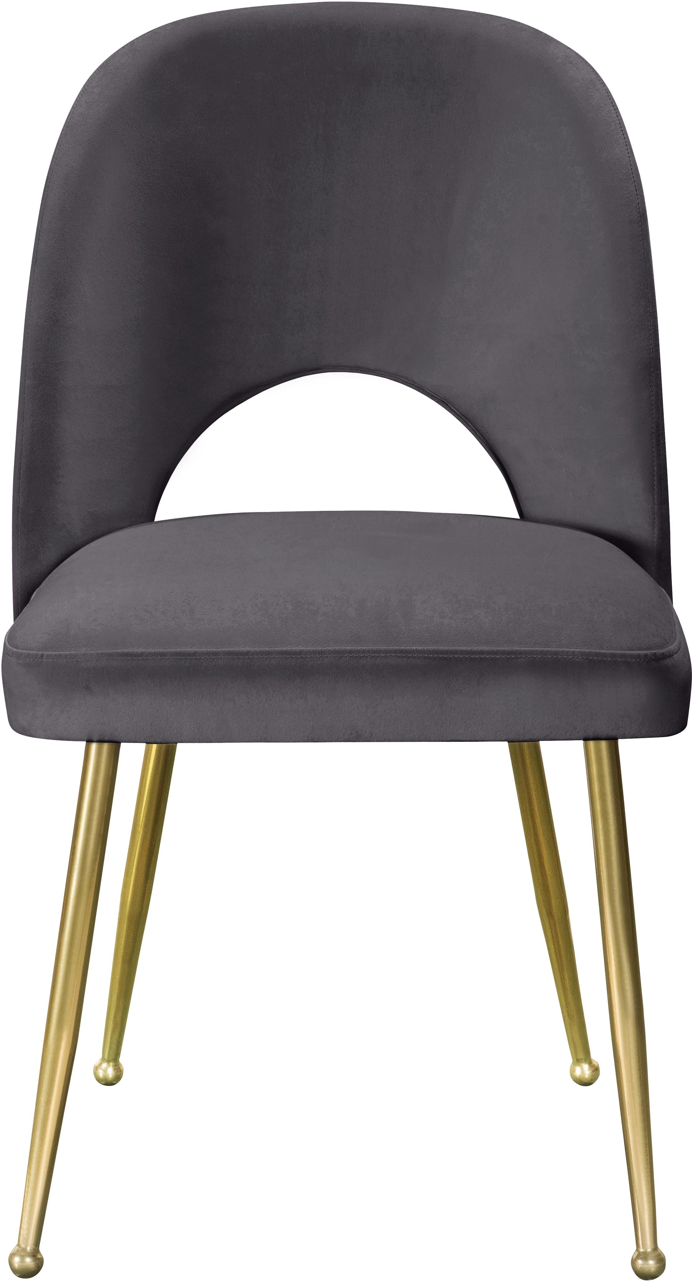 Logan Grey Velvet Dining Chair