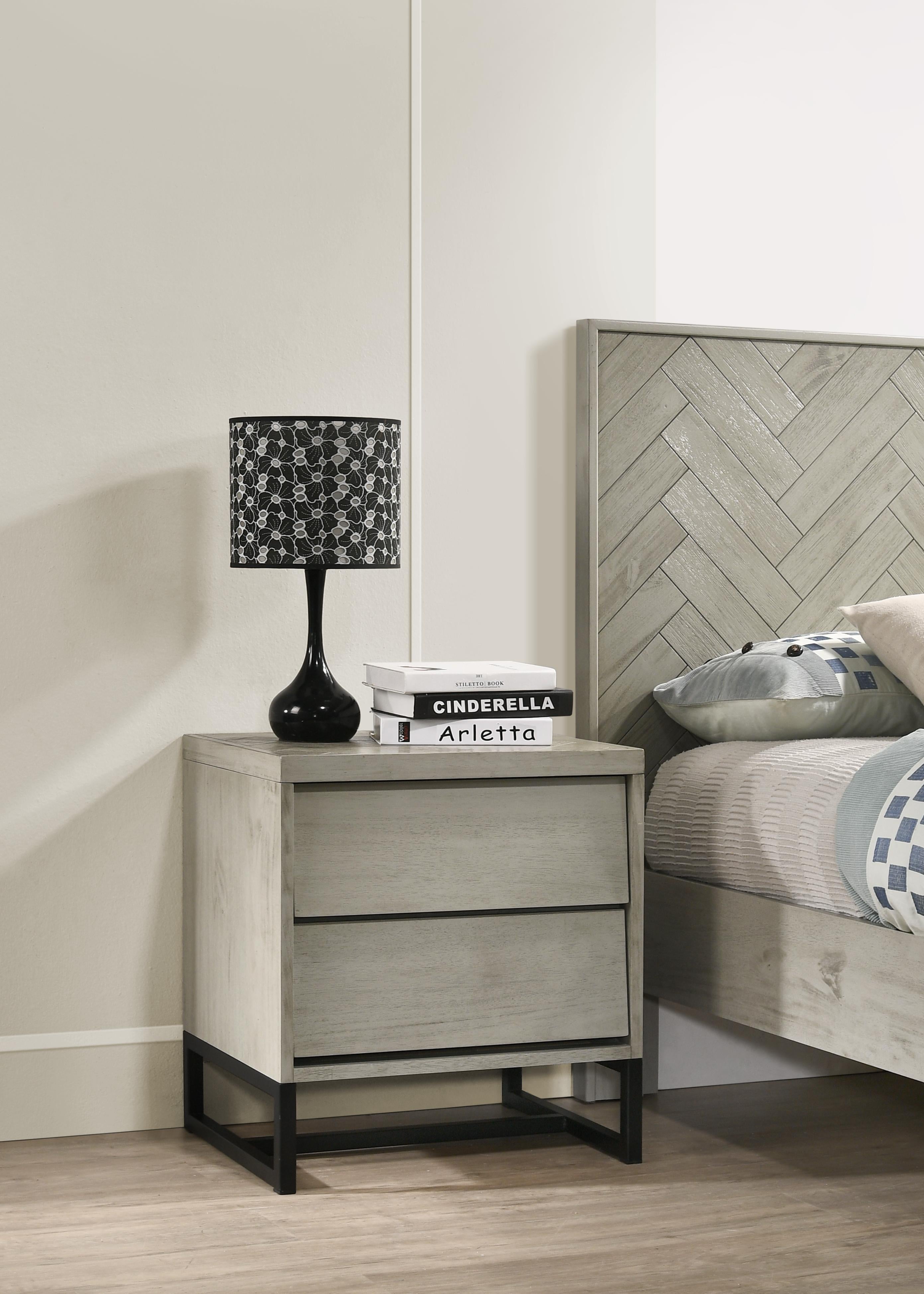 Weston Grey Stone Night Stand