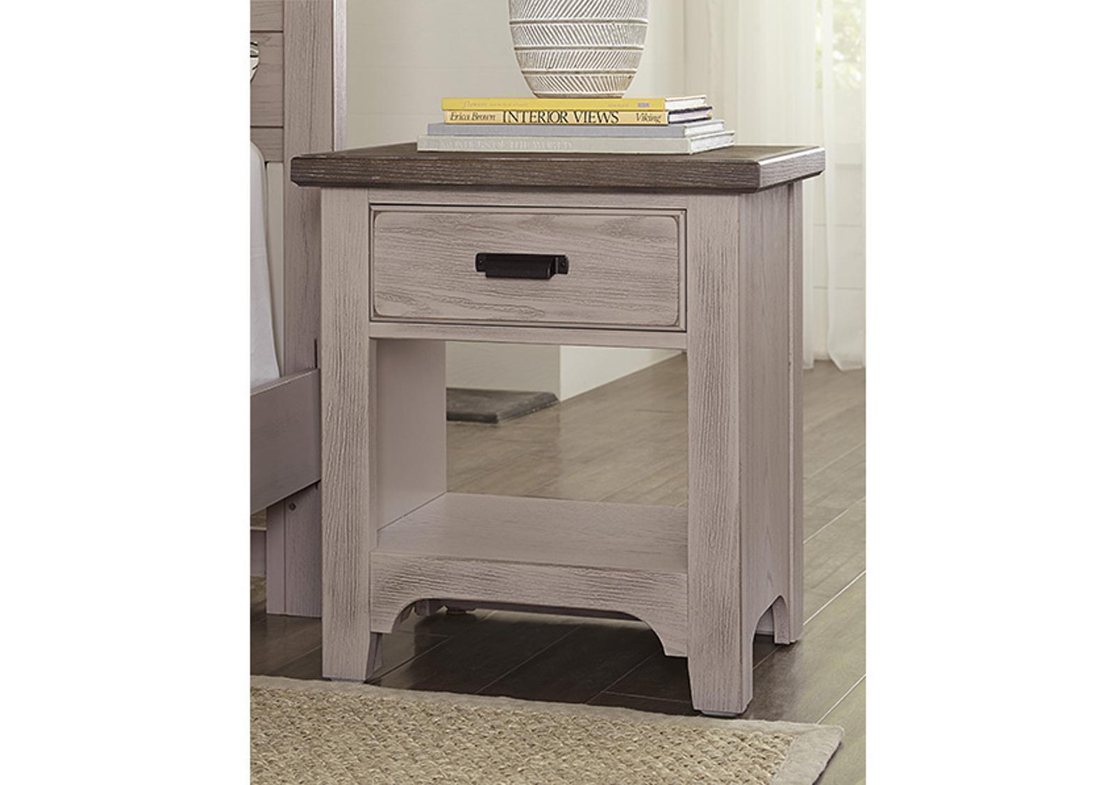 Vaughan-Bassett Bungalow 1 Drawer Nightstand in Dover