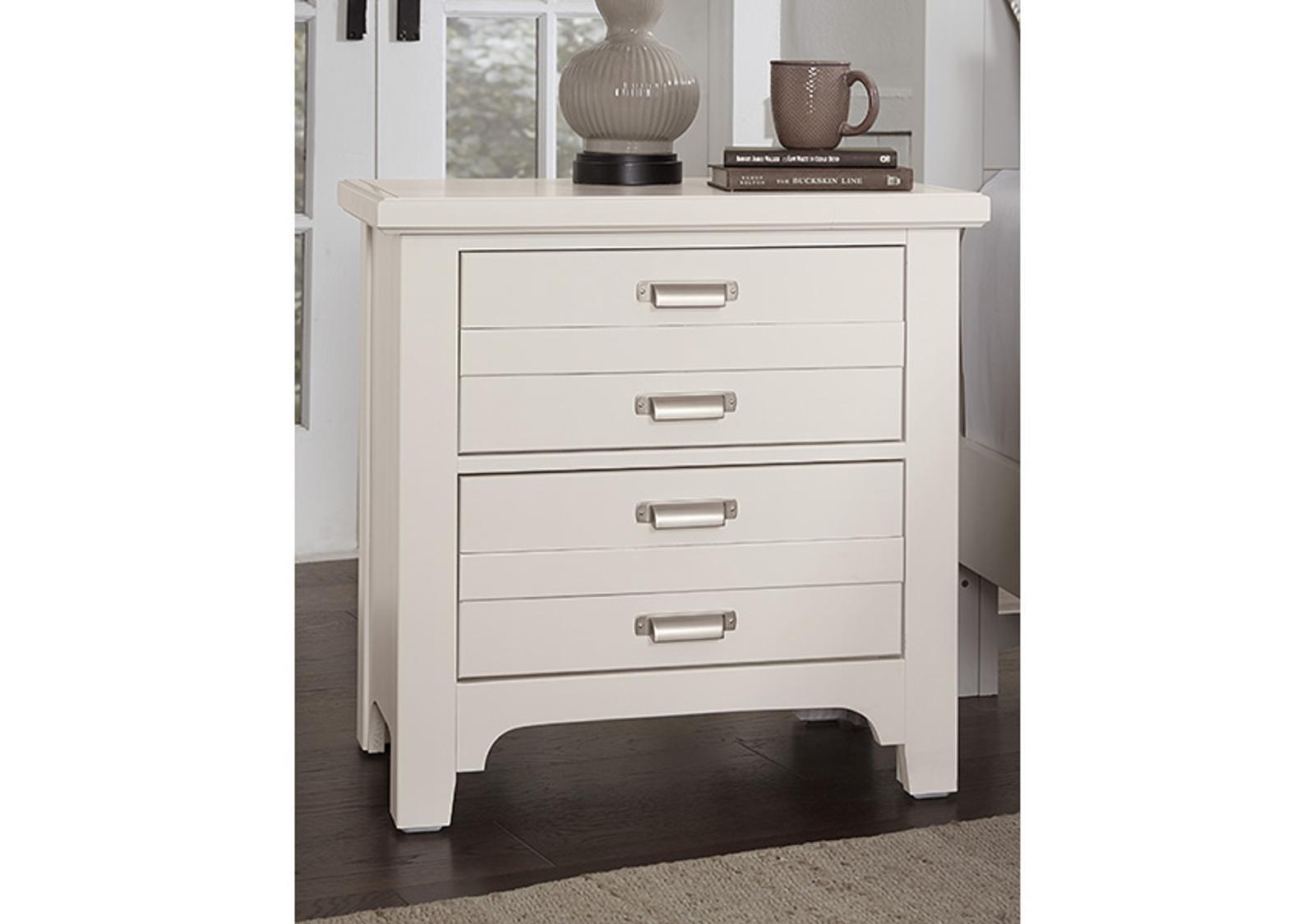 Vaughan-Bassett Bungalow 2 Drawer Nightstand in Lattice